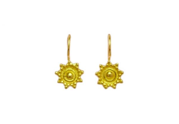 Small earring traditional etruscan - E479 - Sas Design Jewelry